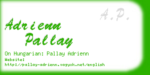 adrienn pallay business card